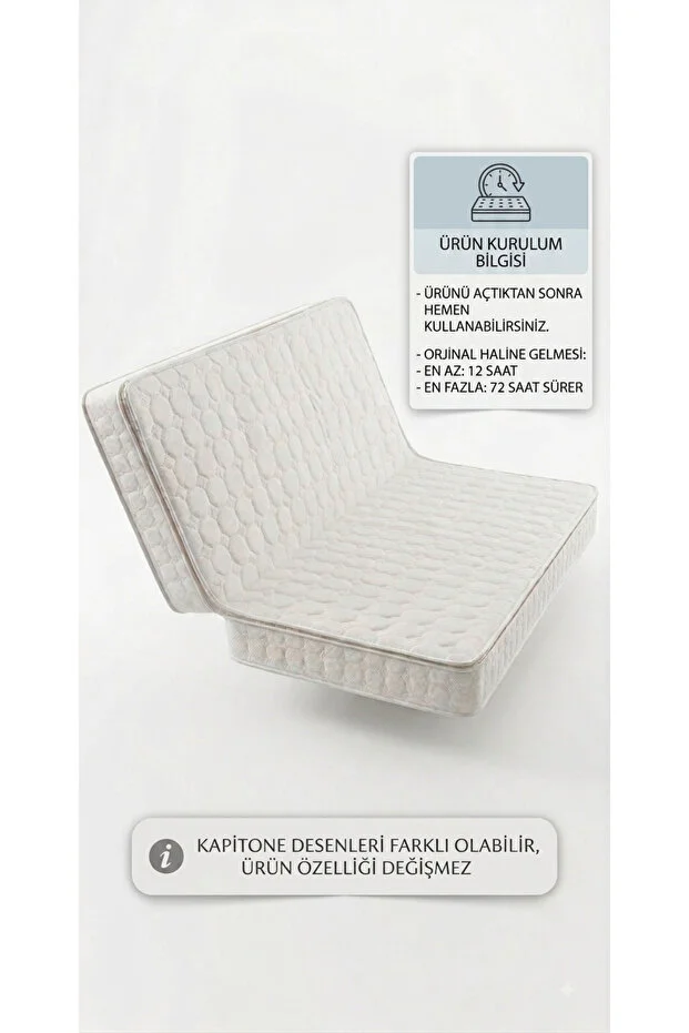 Premium İ KEA Hemnes, Brimnes Flekke Divan Uyumlu Katlanır Ortopedik Sünger Yatak 80x200 160x200